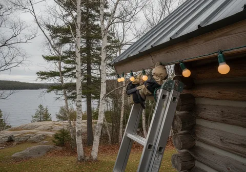 Christmas Light Installation in Muskoka