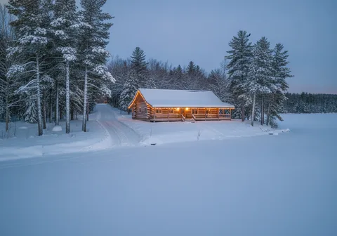 Cottage Holiday Lighting in Muskoka